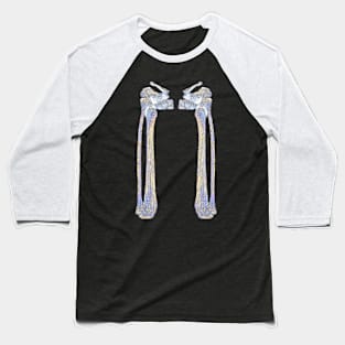 Pale Winter Legs Baseball T-Shirt